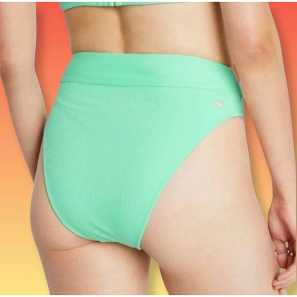 Stoney Clover Ln - Women's High-Waisted Two Piece Bikini In Light - Green - XXS - Picture 3 of 16